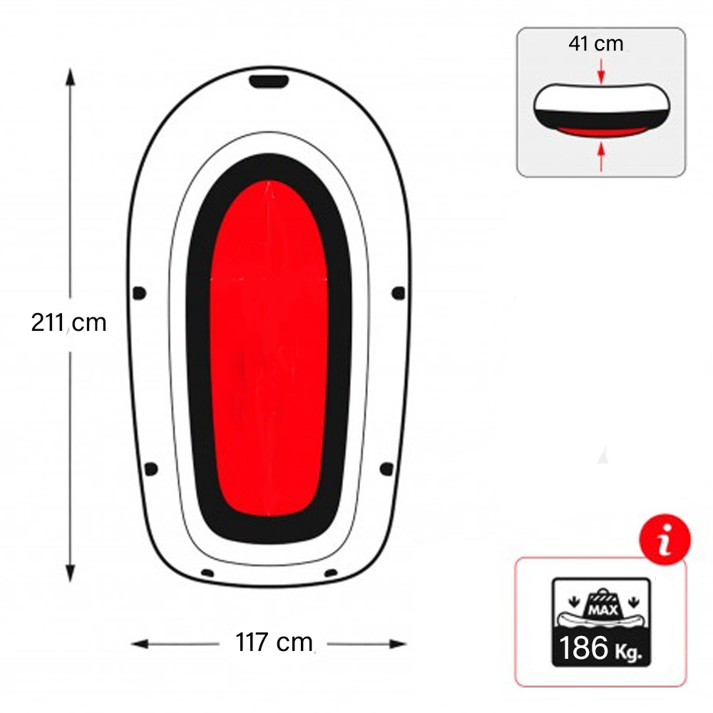 Bote Inflável Explorer 300 Com Remos E Bomba Manual Intex