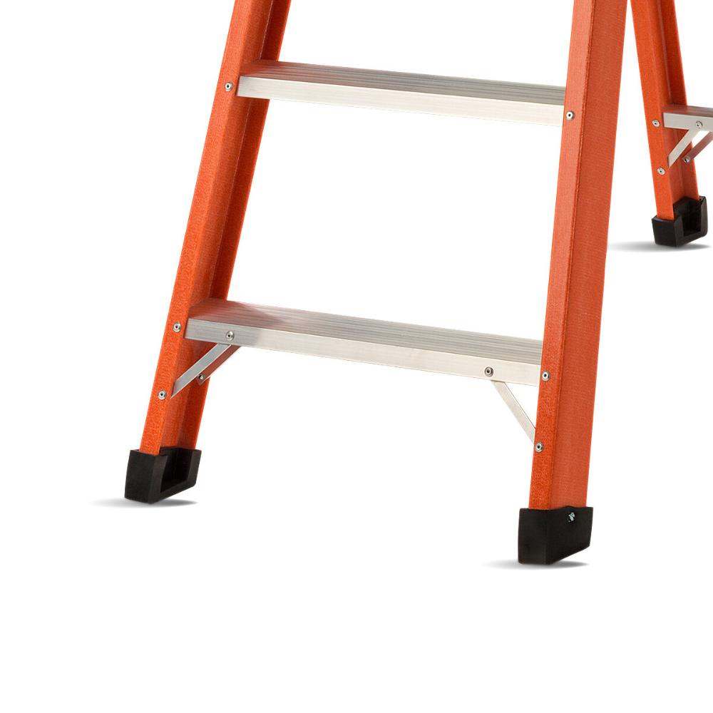 Escada de Alumínio e Fibra de Vidro 9 Degraus Tesoura Dupla 2,48m TAF-09 Sintese