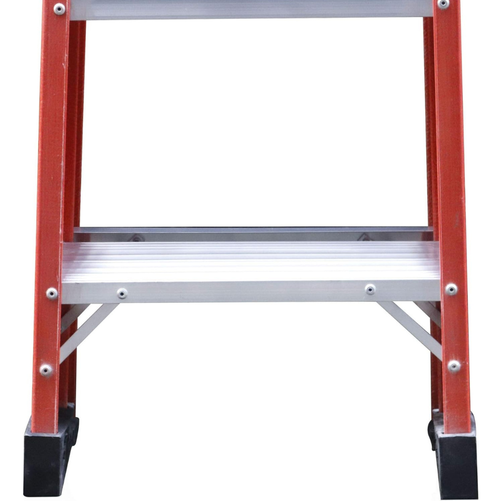 Escada de Alumínio e Fibra de Vidro 5 Degraus Residencial 1,80m RAF-05 Sintese - Leve e Segura