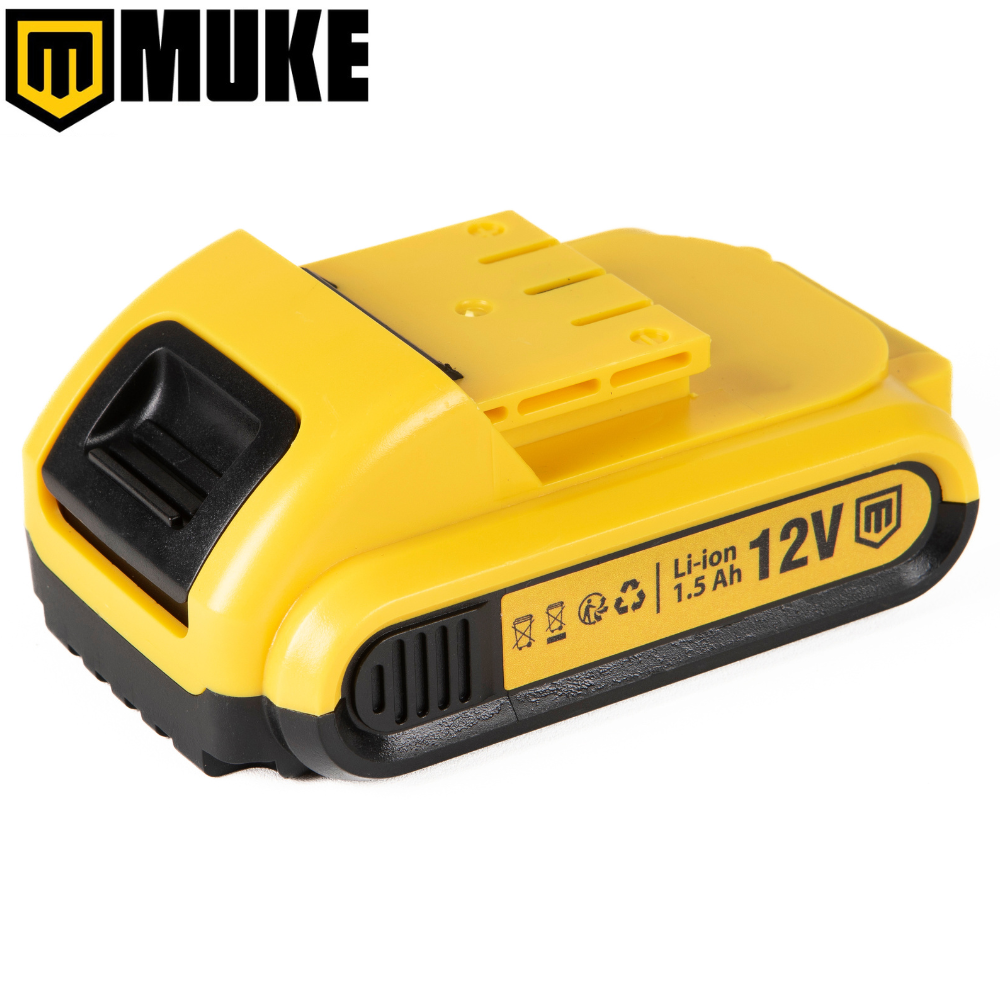 Parafusadeira e Furadeira de Impacto a Bateria 12V 3/8 10MM Muke Tools com 30 Acessórios e Maleta