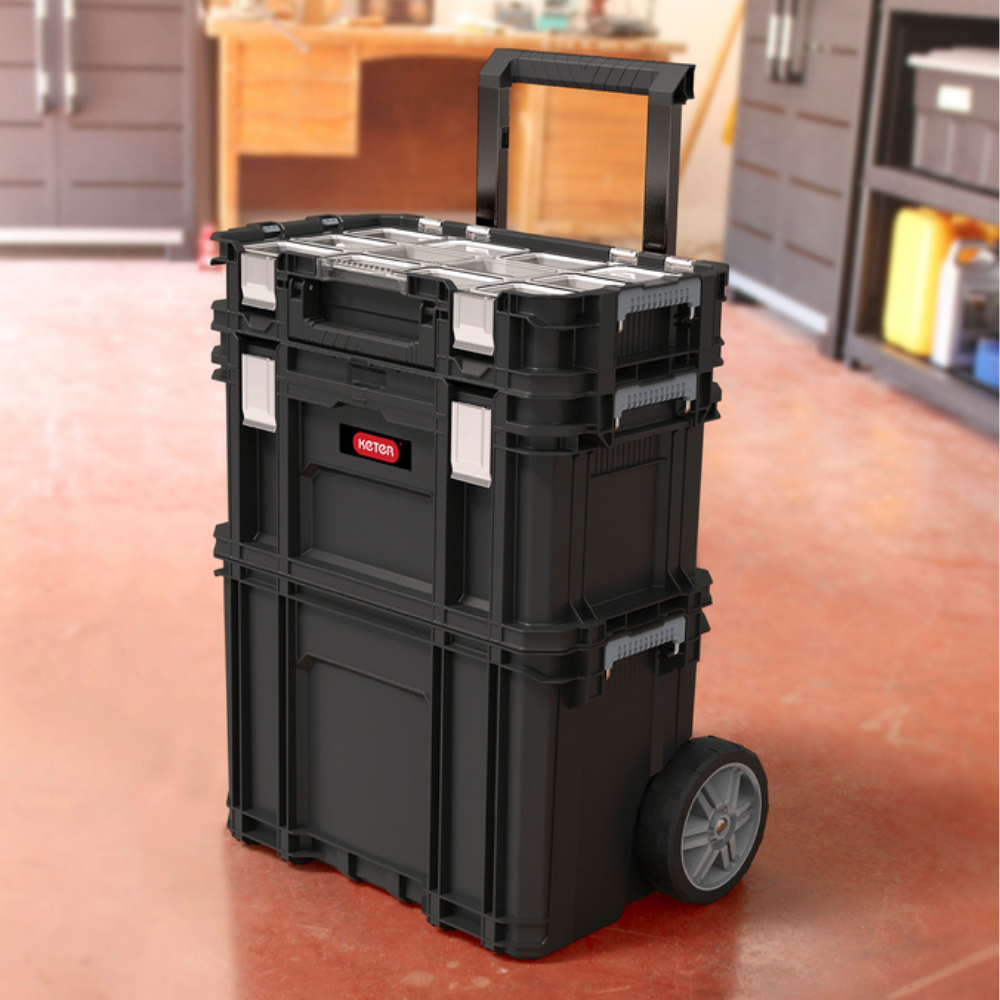 CAIXA ORGANIZADORA DE FERRAMENTAS CONNECT ROLLING SYSTEM Preto - Keter