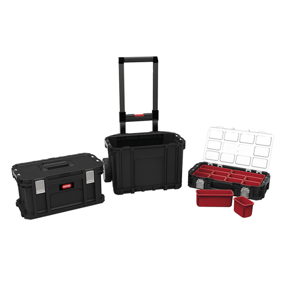 CAIXA ORGANIZADORA DE FERRAMENTAS CONNECT ROLLING SYSTEM Preto - Keter