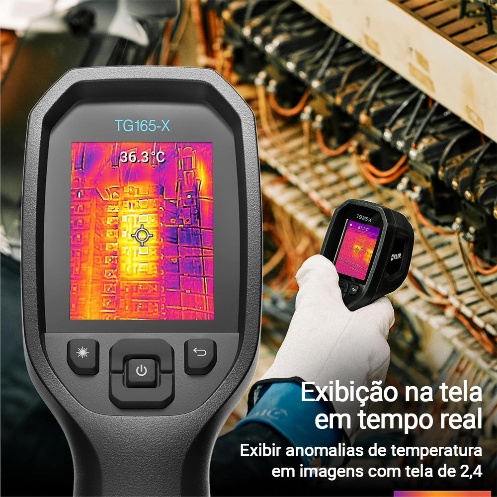 Câmera Tg165x Térmica Infravermelho Termográfica 25°c a 300ºc Flir