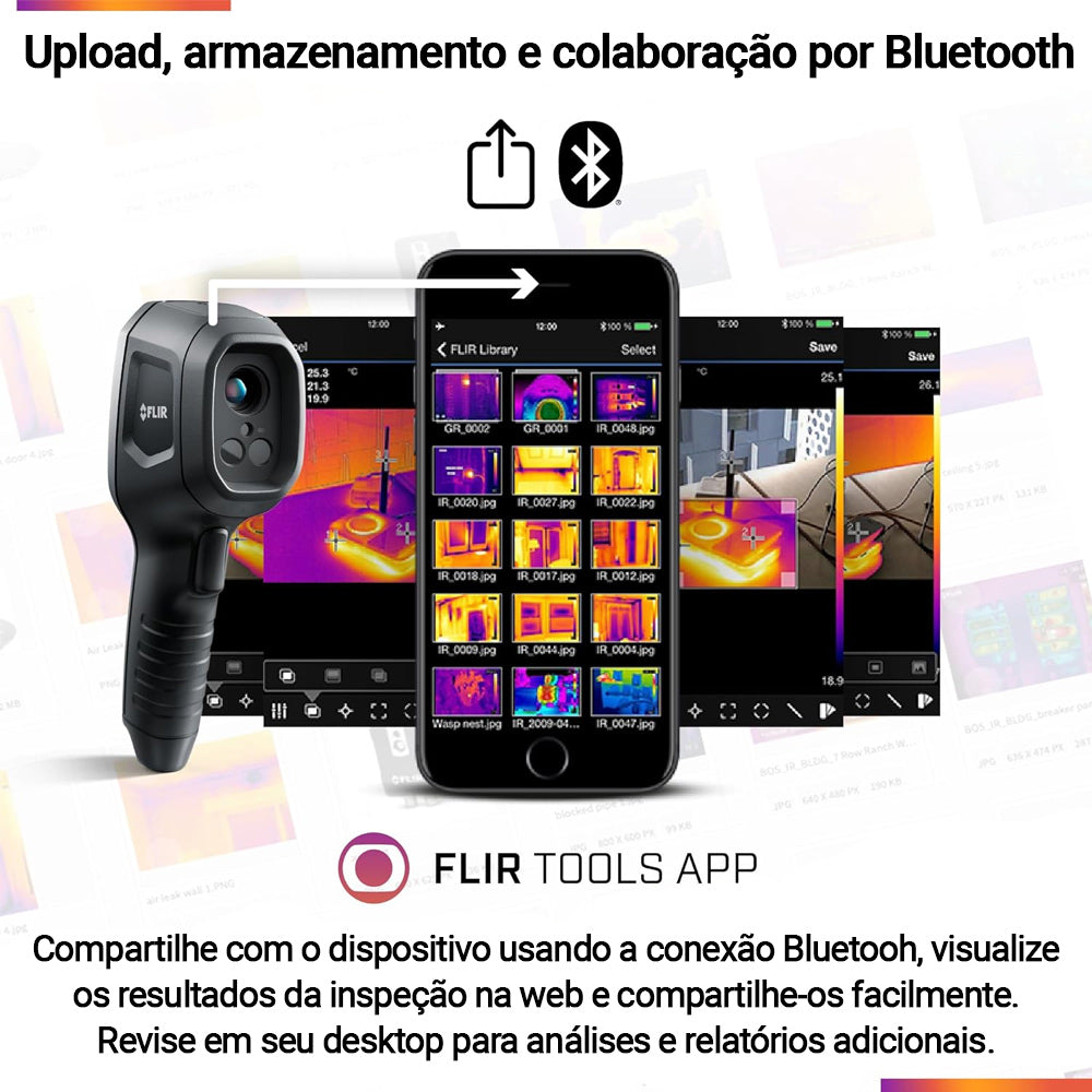 Câmera Térmica Infravermelho Termográfica 19.200 Pixels Flir