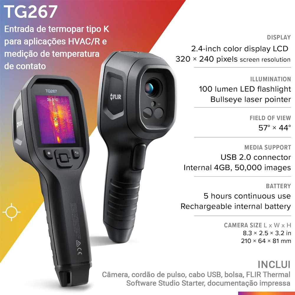 Câmera Térmica Infravermelho Termográfica 19.200 Pixels Flir