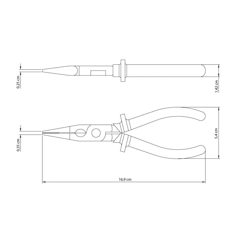 ALICATE BICO MEIA CANA 6" ISOLADO 1000V TRAMONTINA