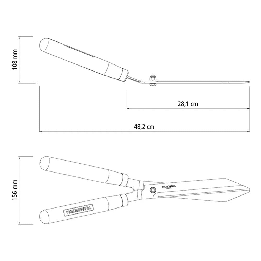 Tesoura para Cerca-viva/grama com Lâmina Serrilhada Metálica Tramontina