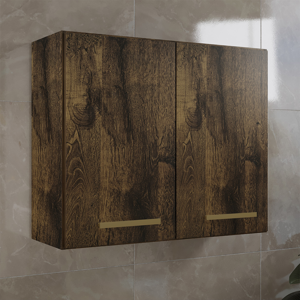 Armário Aéreo 2 Portas para Cozinha Valencia Nature/off White Kaiki