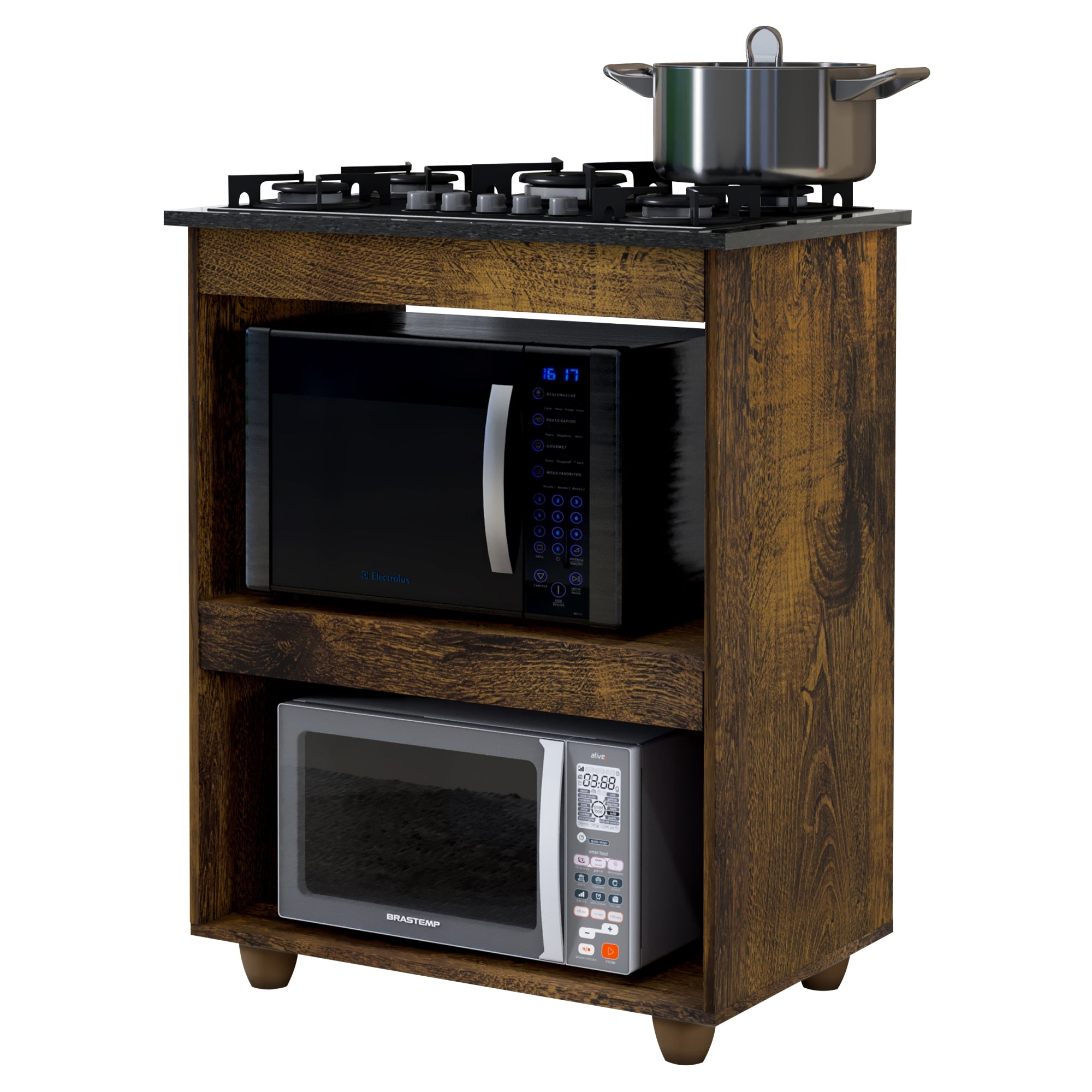 Balcão de Cozinha para Cooktop 5 Bocas Turim Ype Kaiki