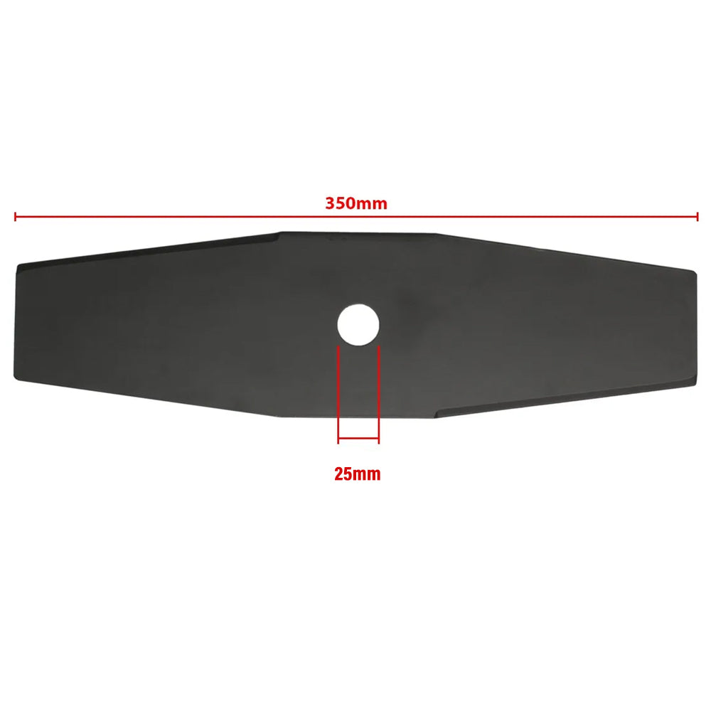 Kit 5 Facas Lâminas 2 Pontas Roçadeira 350mm Furo 1" Pintada 1,7mm