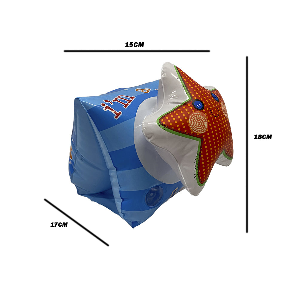 BOIA DE BRAÇO INFLÁVEL INFANTIL FLUTUADOR ESTRELA INTEX
