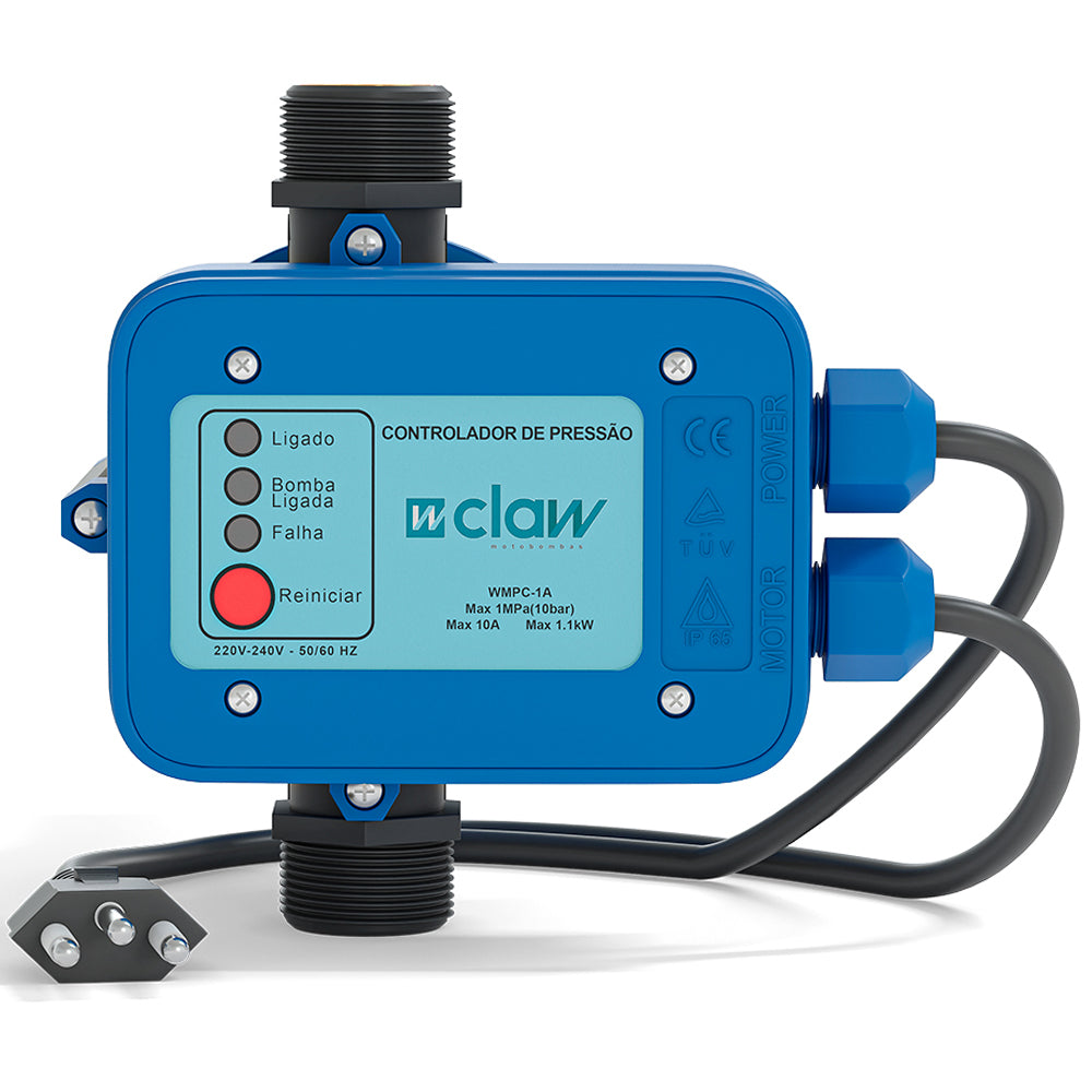 Controlador De Pressão Ajustável 1,5cv WMEPC-1A Rosca 1" Claw