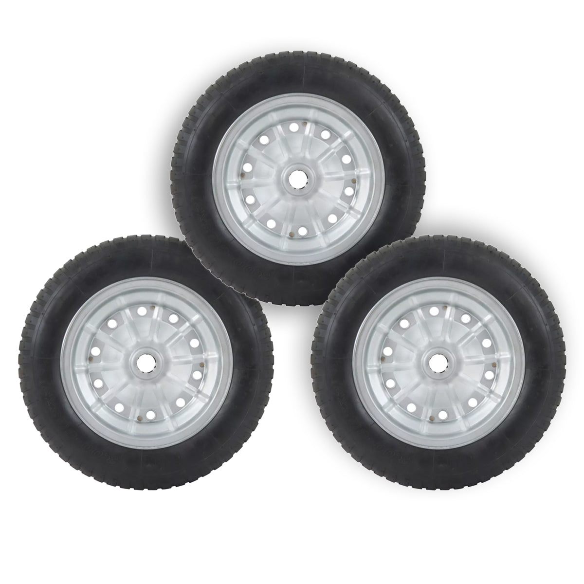 KIT 3 PNEU COMPLETO PARA CARRINHO DE MÃO E CARGA 3.25 ARO 8