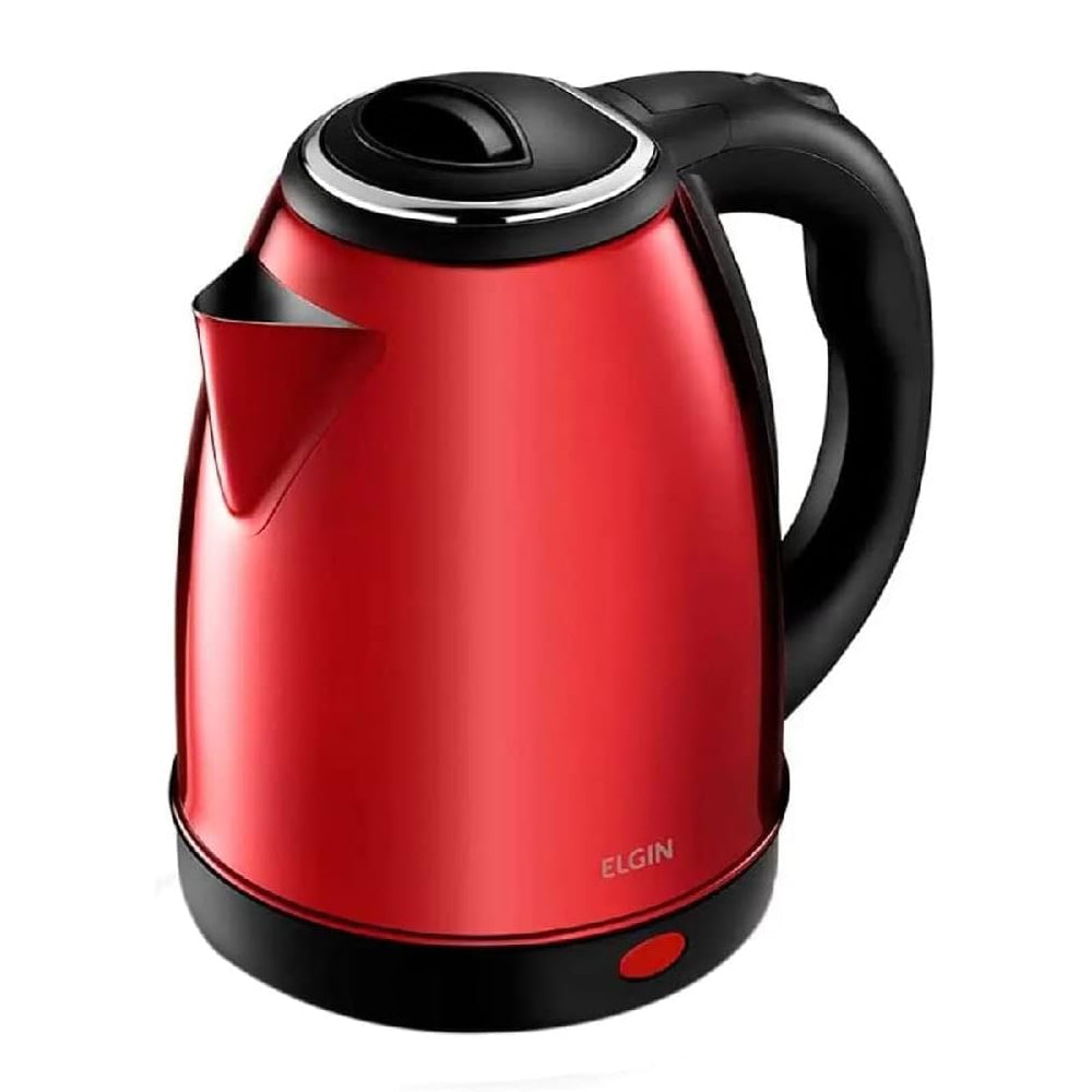 Chaleira Elétrica em Inox sem Fio 1,8 Litros Vermelha 220v Elgin