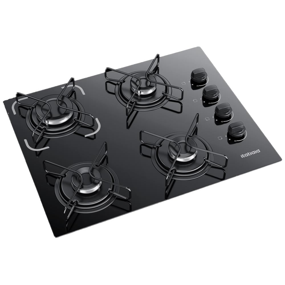 Kit Balcão Cooktop Itatiaia com 1 Porta Branco e Fogão Cooktop 4 Bocas