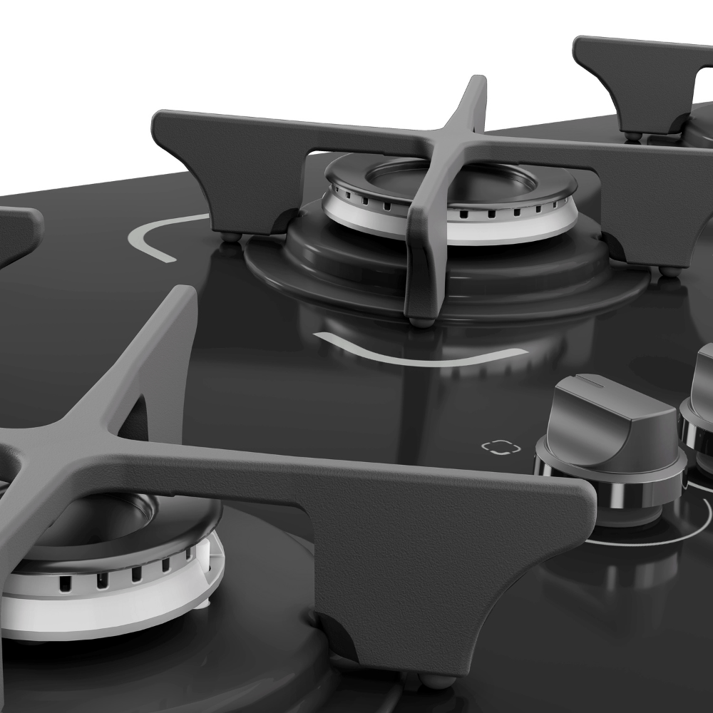 Fogão Cooktop 5 Bocas Itatiaia Trempe Ferro Fundido Itacook Premium