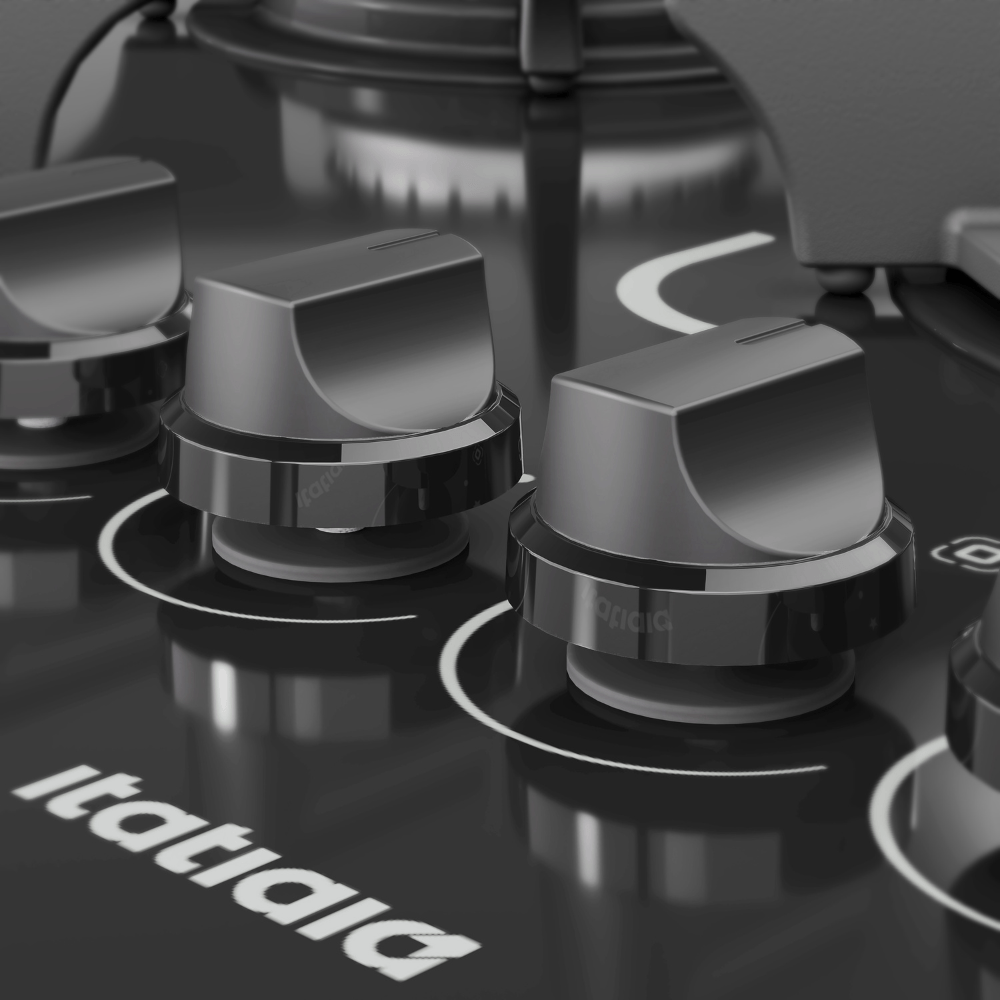 Fogão Cooktop 5 Bocas Itatiaia Trempe Ferro Fundido Itacook Premium