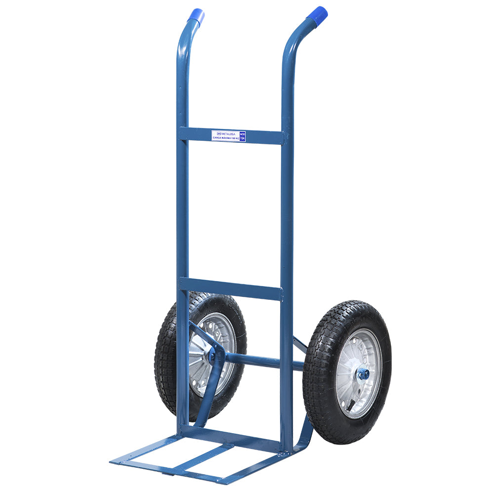 CARRINHO DE CARGA TRANSPORTE 2 RODAS 150KG METALOSA