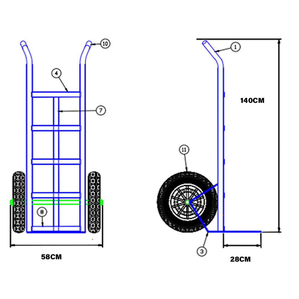 Carrinho Carro Armazém Para Cargas 350kg Metalosa