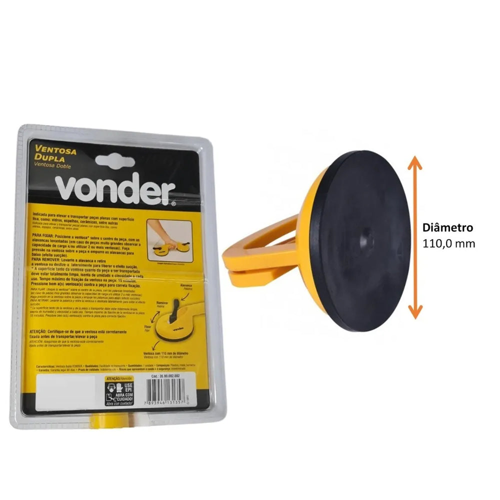 Ventosa Simples Para Marmores Vidro Chapas 25 Kg 2 Unidades