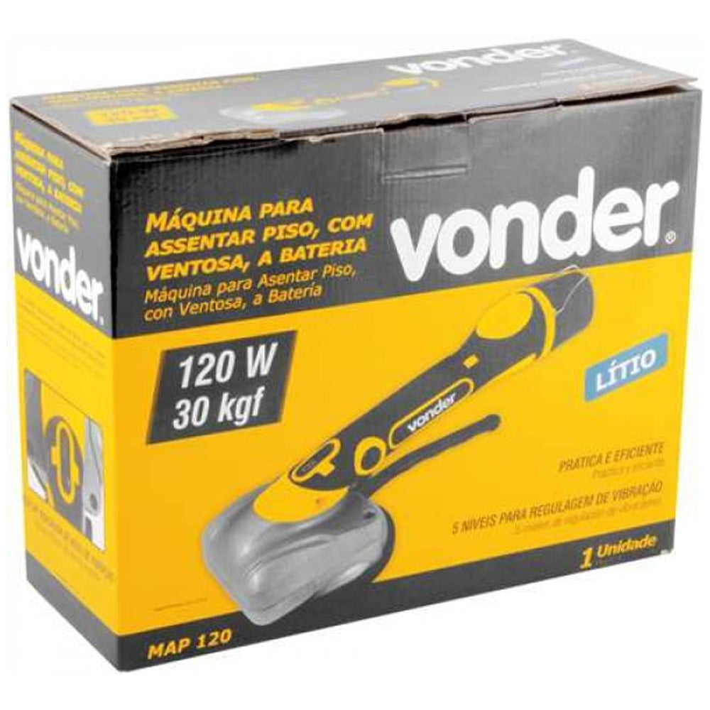 Máquina para Assentar Piso À Bateria C/ventosa 12v Bivolt Vonder