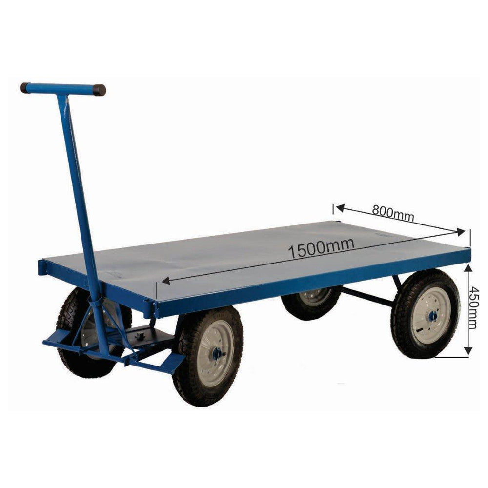Carro Plataforma 800kg com Tampo em Aço Pla800 Fercar