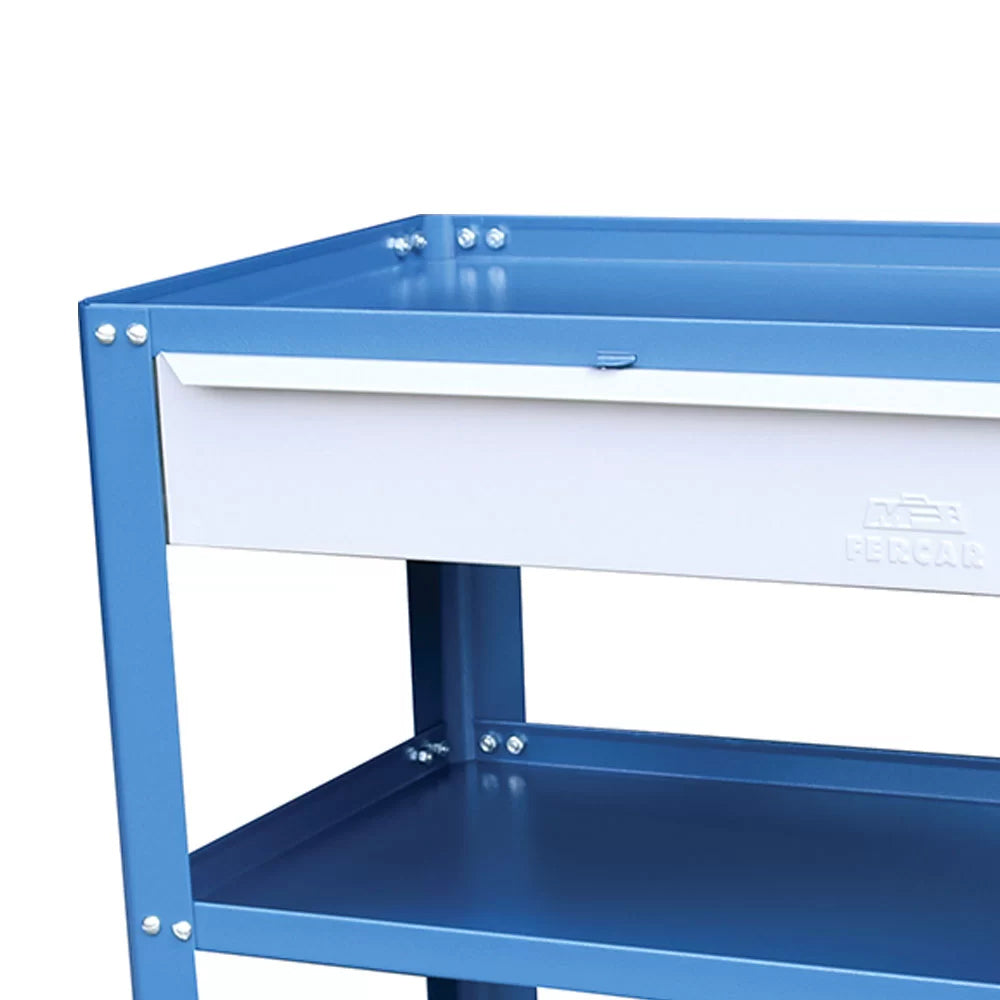 Carrinho Desmontavel de Mecânico P/ Ferramentas com 1 Gaveta Cd02 Azul Fercar