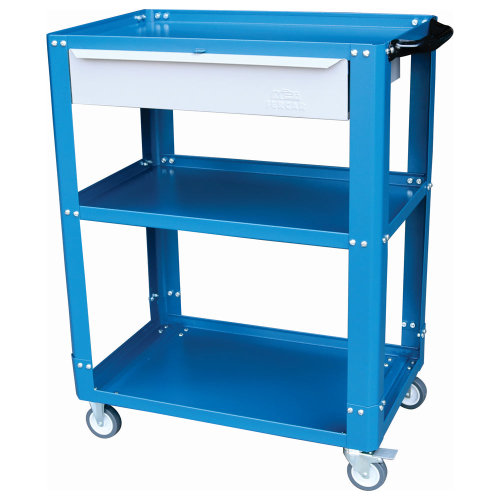 Carrinho Desmontavel de Mecânico P/ Ferramentas com 1 Gaveta Cd02 Azul Fercar