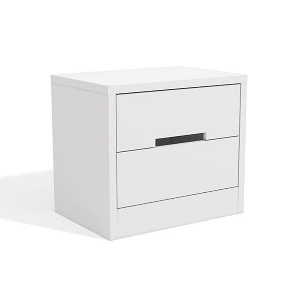 Mesa de Cabeceira 2 Gavetas Texturizado Nogueira Kappesberg