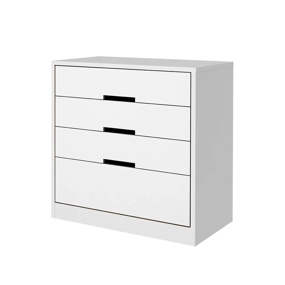 Comoda para Quarto 3 Gavetas e 1 Gavetão Branco Kappesberg
