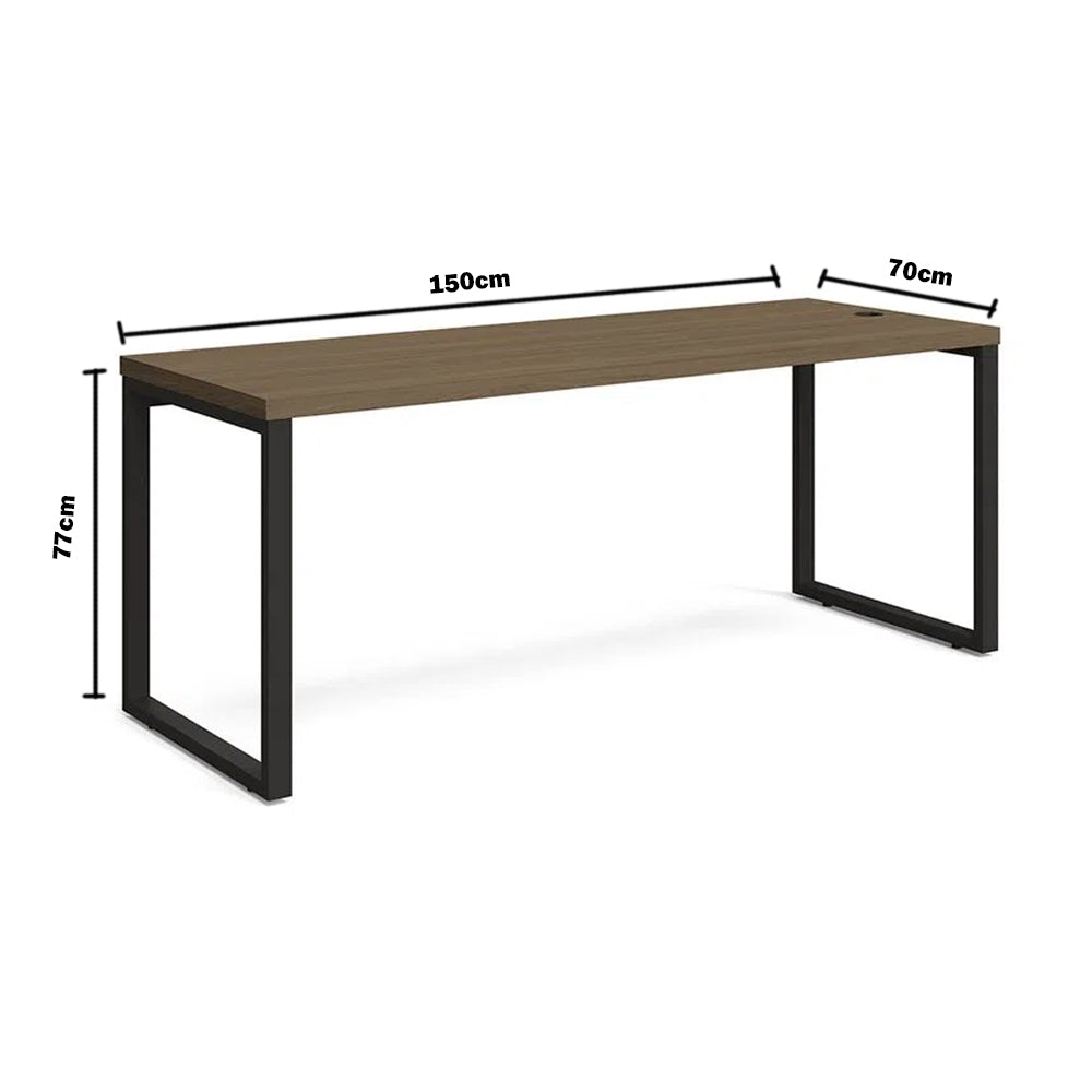 MESA COM GAVETEIRO ESCRITÓRIO HOME OFFICE 1,5M 2 GAVETAS KAPPESBERG