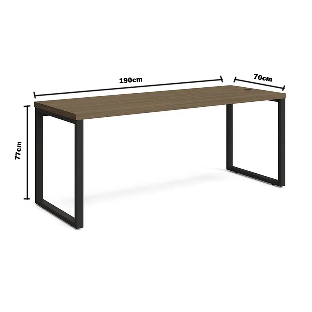MESA COM GAVETEIRO ESCRITÓRIO HOME OFFICE 1,9M 2 GAVETAS KAPPESBERG