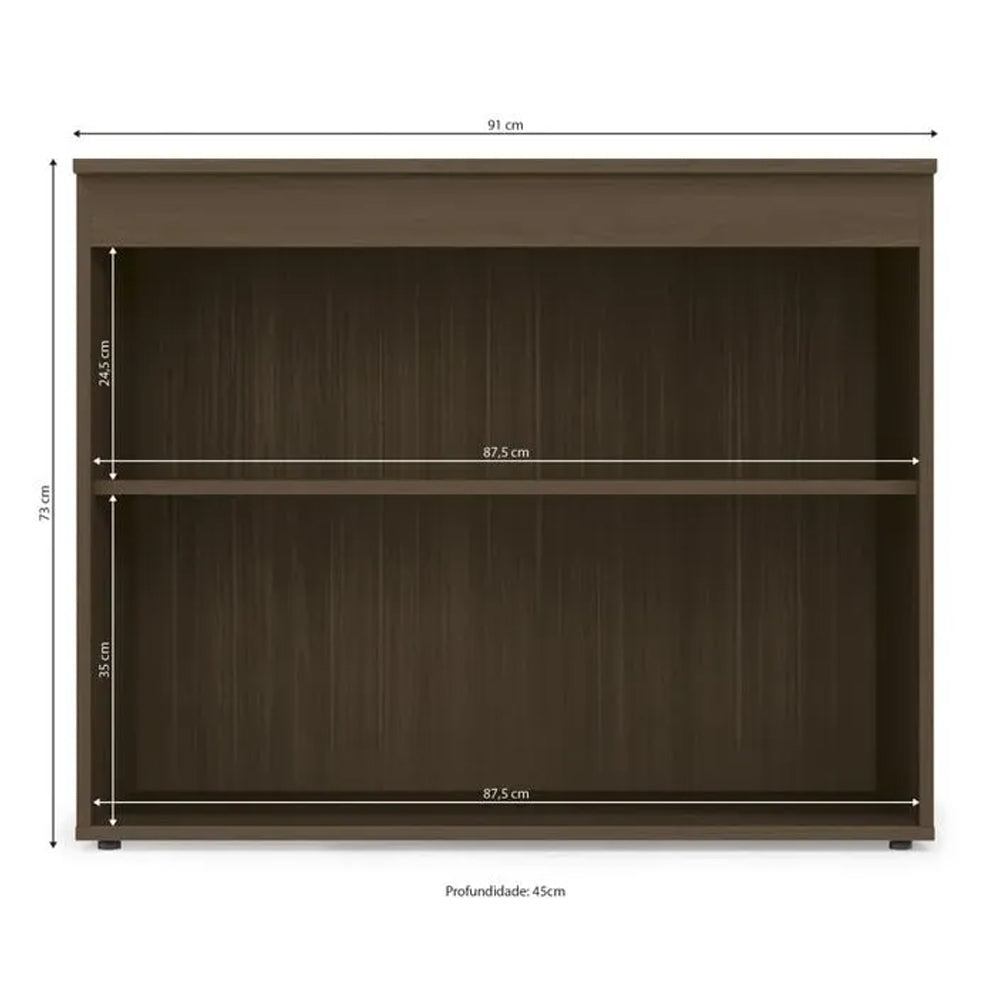 Armário Baixo para Escritório 2 Portas Carvalho Munique F206 Kappesberg