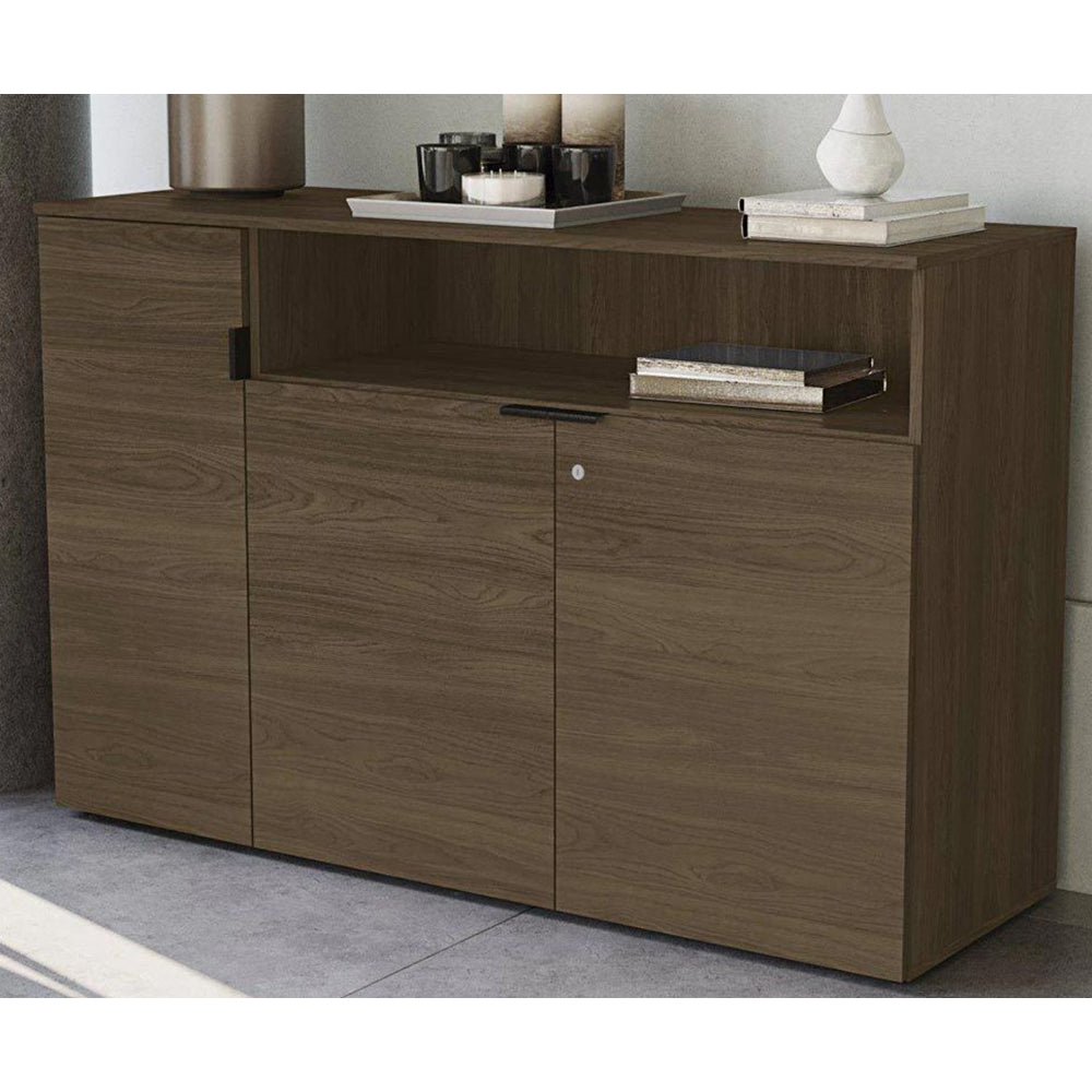 Armário Medio para Escritório 3 Portas Carvalho Munique F208 Kappesberg