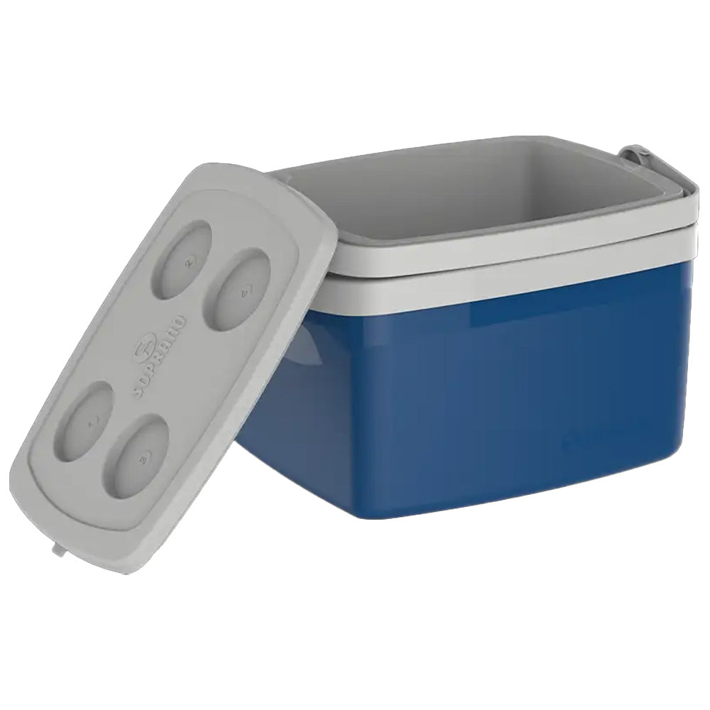 CAIXA COOLER TERMICA TROPICAL 12 L COM ALÇA CAMPING, PESCA, TAMPA COM PORTA COPO
