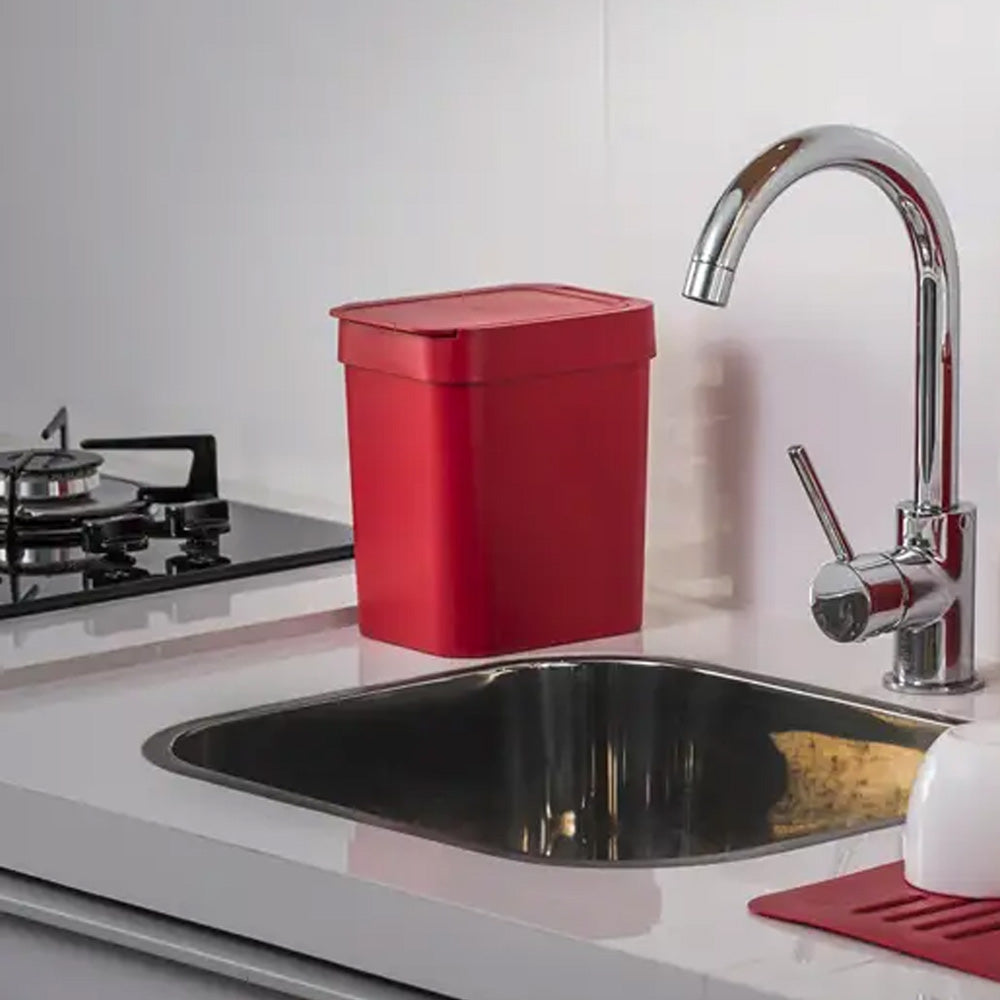 LIXEIRA 2,5 LITROS COM TAMPA OPEN/STOP COZINHA BANHEIRO