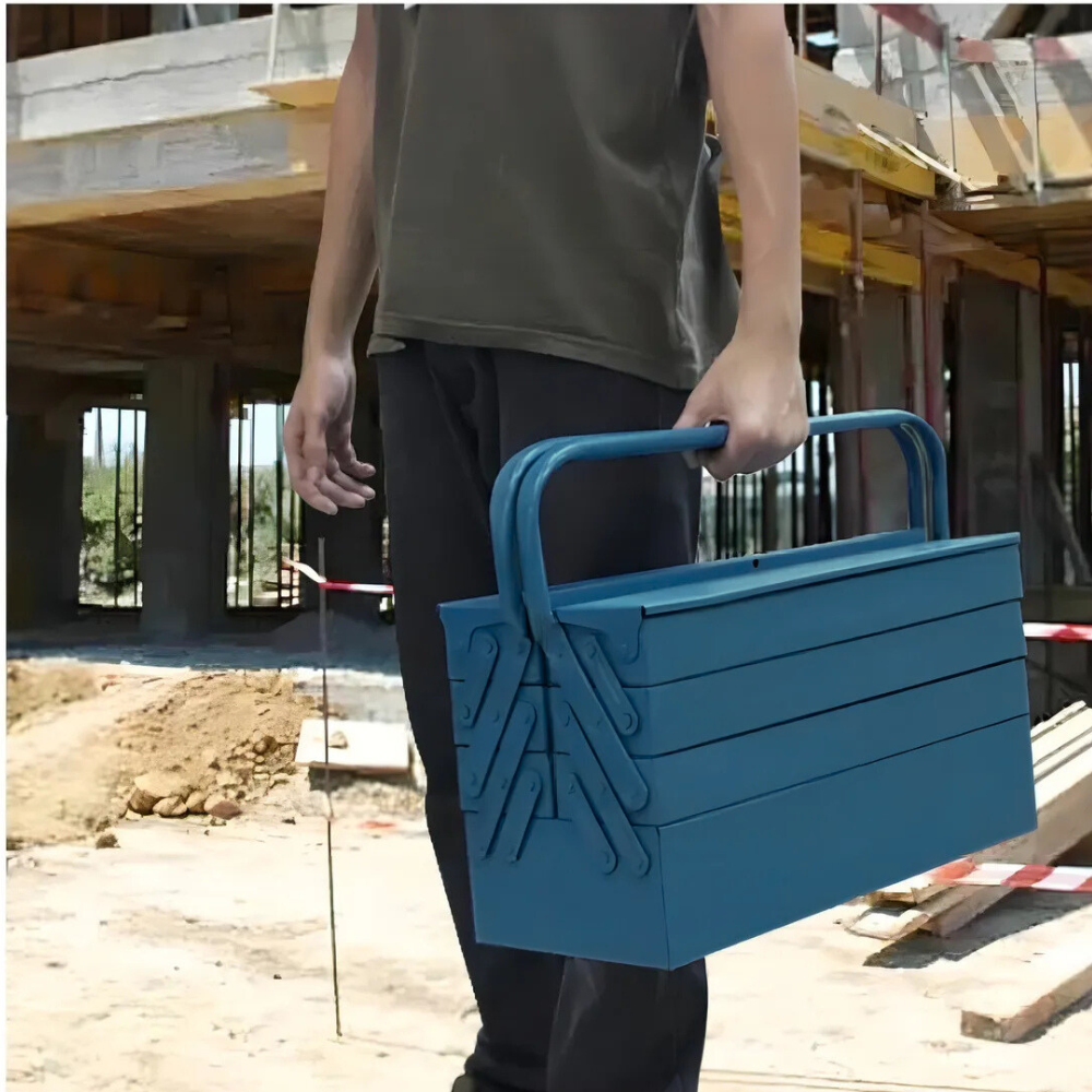 Caixa de Ferramentas Sanfonada 7 Gavetas Marcon 507F Azul