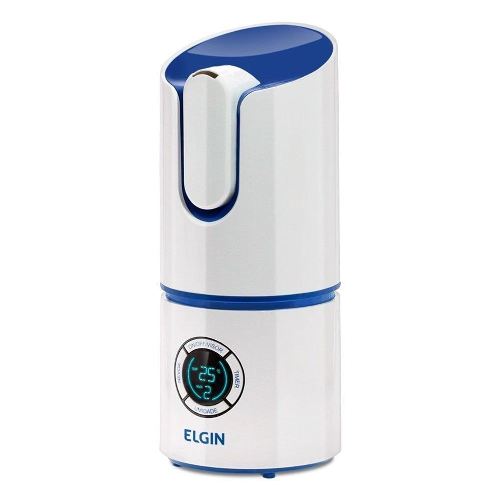 UMIDIFICADOR DE AR ULTRASSÔNICO INTELIGENTE BIVOLT COM MEDIDOR DE TEMPERATURA E UMIDADE 2,5L ELGIN