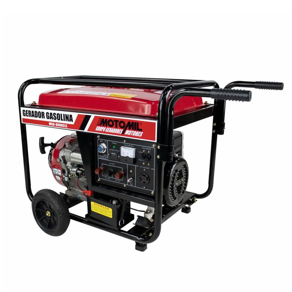 Gerador de Energia a Gasolina Mgg 8000cle - 8 Kva  Bivolt Motomil