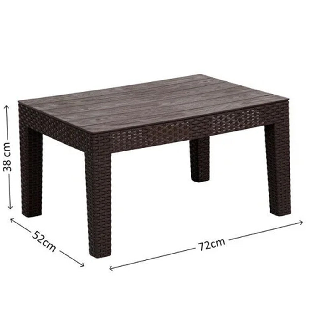 Sofá 4 Lugares para Jardim Área Externa Rattan D7home