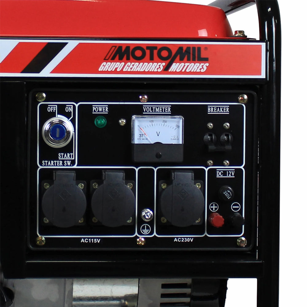 Gerador Gasolina Mono Partida Manual Mg-3000cl-1 Bivolt 7cv 2,8kva 60hz 115/230v Motomil