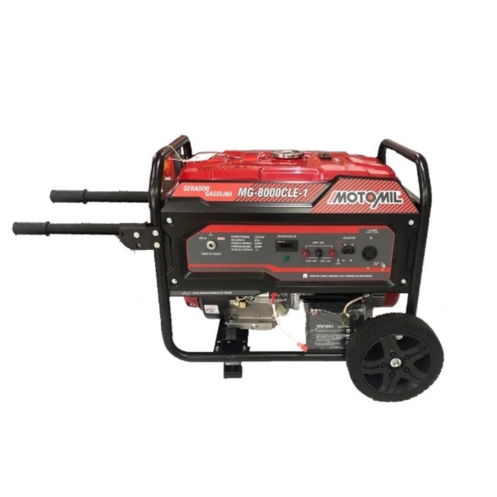 Gerador de Energia a Gasolina Mono Mg8000cle-1 7000w/7,0kva 60hz 115/230v Motomil