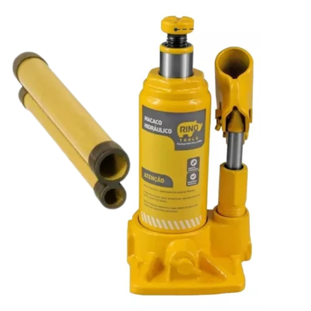Macaco Hidráulica Tipo Garrafa 8 Toneladas Com Alavanca de Acionamento