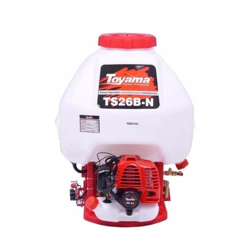 PULVERIZADOR COSTAL 25 LITROS A GASOLINA 2T TOYAMA TS26B-N COM 2 LANÇAS E 4 BICOS