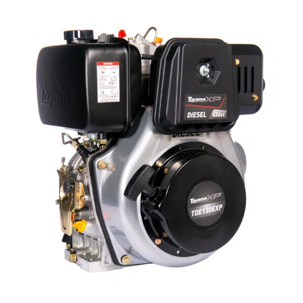 Motor Diesel Toyama TDE130EXP 4T 12.5hp 456 Cc Eixo 1 Pol Roscado e Chavetado Partida Eletrica