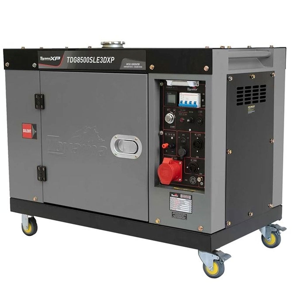 Gerador Cabinado Diesel 13hp Trifasico 220v 7,5kva Apto para Painel Ats Tdg8500sle3dxp Toyama