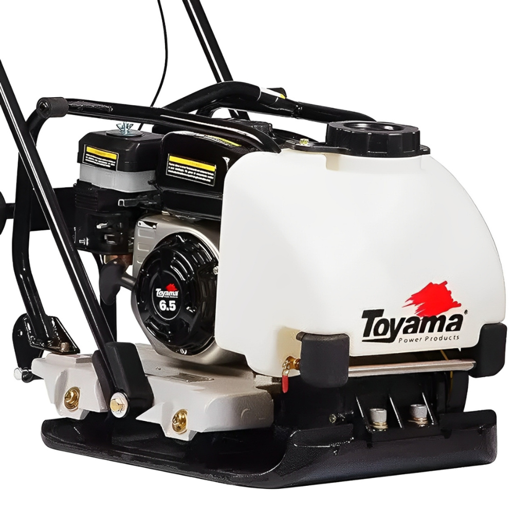 Placa Vibratoria Compactadora A Gasolina Toyama TPC100WT-XP Motor TE65-XP Com Tanque De Agua