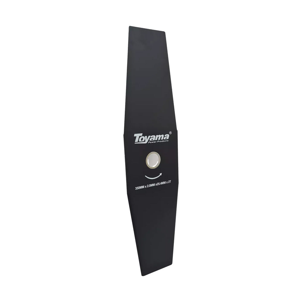 Lâmina para Roçadeira com 2 Pontas em Aço com Adaptador de Furo 350×25,4×2,0mm Universal Toyama Orig
