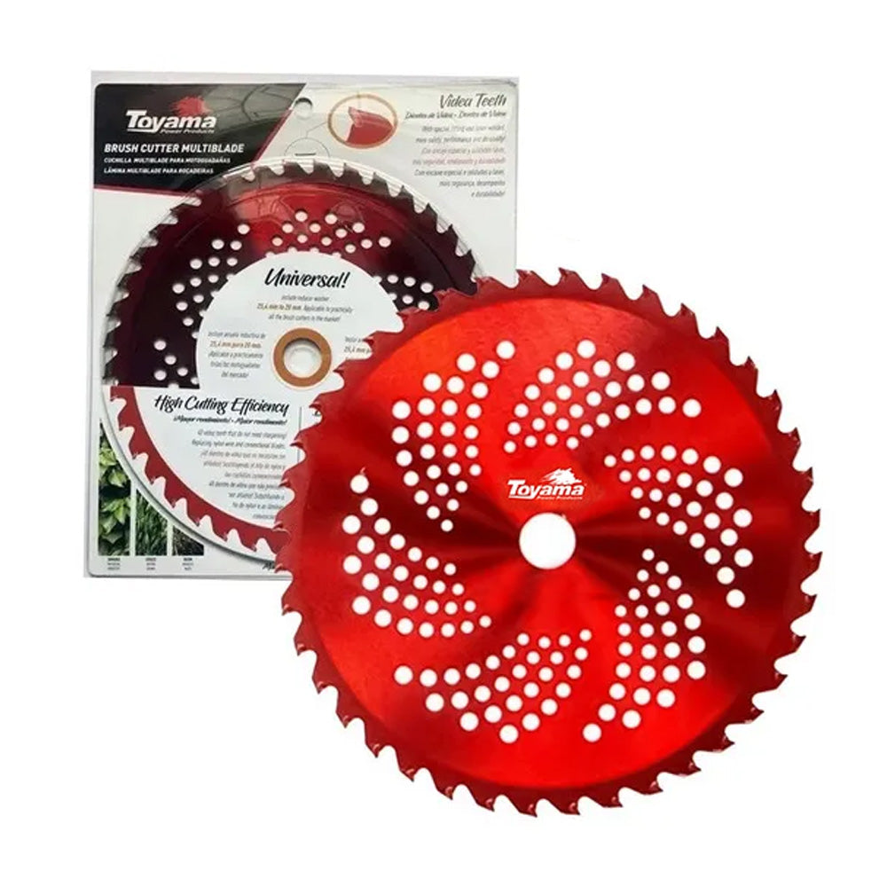 Lamina Roçadeira Circular 40 Dentes Videa Toyama 255×25,4×2,0mm Vermelha