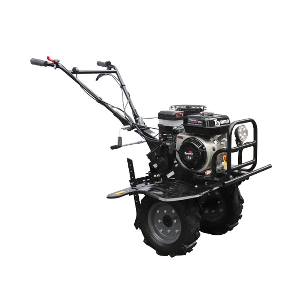Motocultivador Toyama Gasolina Tt90r-xp-u com Rodas e Enxadas de 90cm 7hp Partida Manual